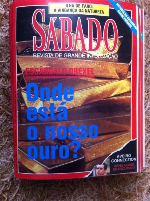 Revistas SÁBADO anos 1989 e 1992 - lote 2