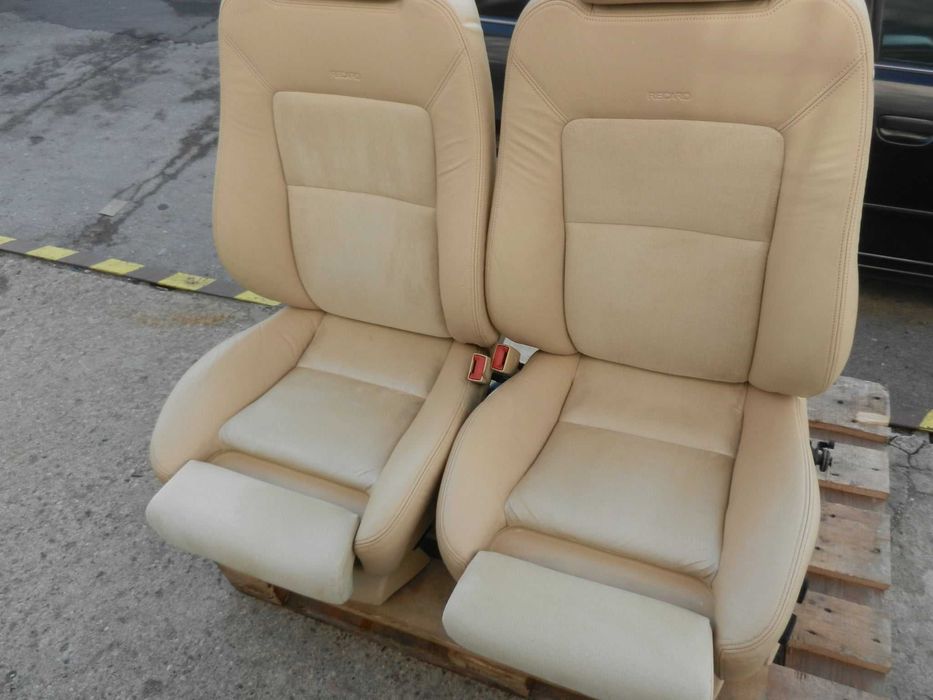 Fotele Recaro Passat B5 FL 2003 skóra alcantara Podgrzewana Kanapa