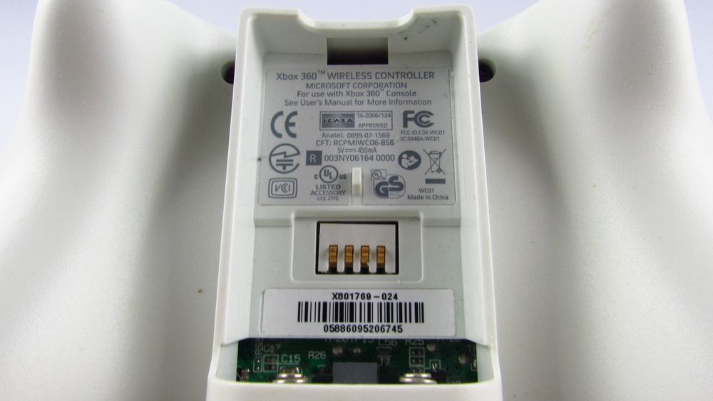 XBOX 360 - Oryginalny Bezprzewodowy Pad na baterię Biały 3