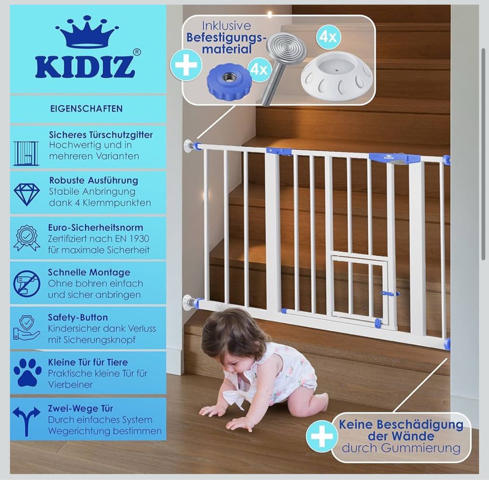 2 Barreiras de escadas para bebés e crianças, preço unitário