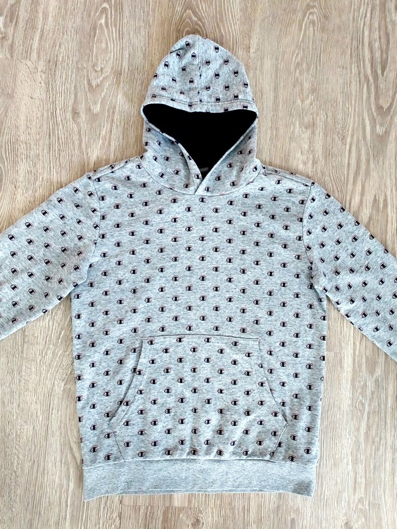 CHAMPION bluza z kapturem szara damska L