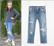 ZARA   spodnie jeansowe