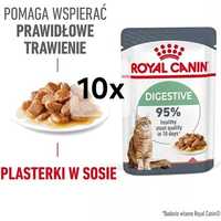 Royal Canin 10x 85g + Gratis, Digestive Koty Wrażliwe Saszetki Sos Kot