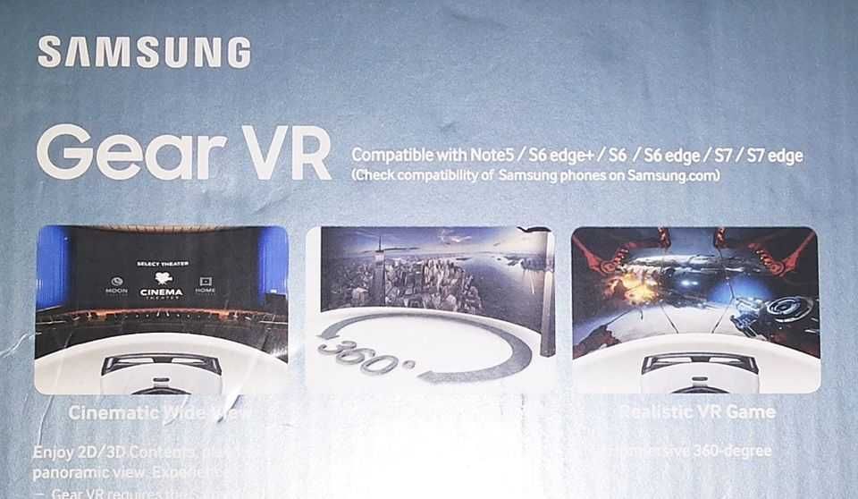 Óculos 3D VR - Realidade Virtual - Samsung Gear VR