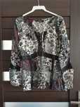 Bluzka koszula KappAhl etno floral print koronka zwiewna XL L 44 46