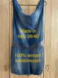 Made in Italy M niebieski kombinezon lyocel tencel jeans dżins