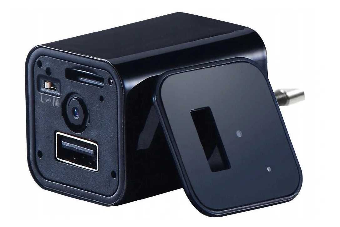 Profesjonalna Ukryta KAMERA Szpiegowska Ładowarka Zasilacz USB | -20%