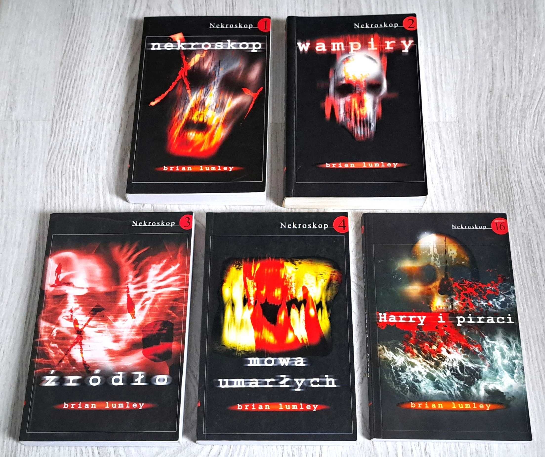 5x Lumley Nekroskop 1 Wampiry 2 Źródło 3 Mowa umarłych Harry i piraci