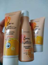 Conjunto Love Nature pêssego e laranja Oriflame