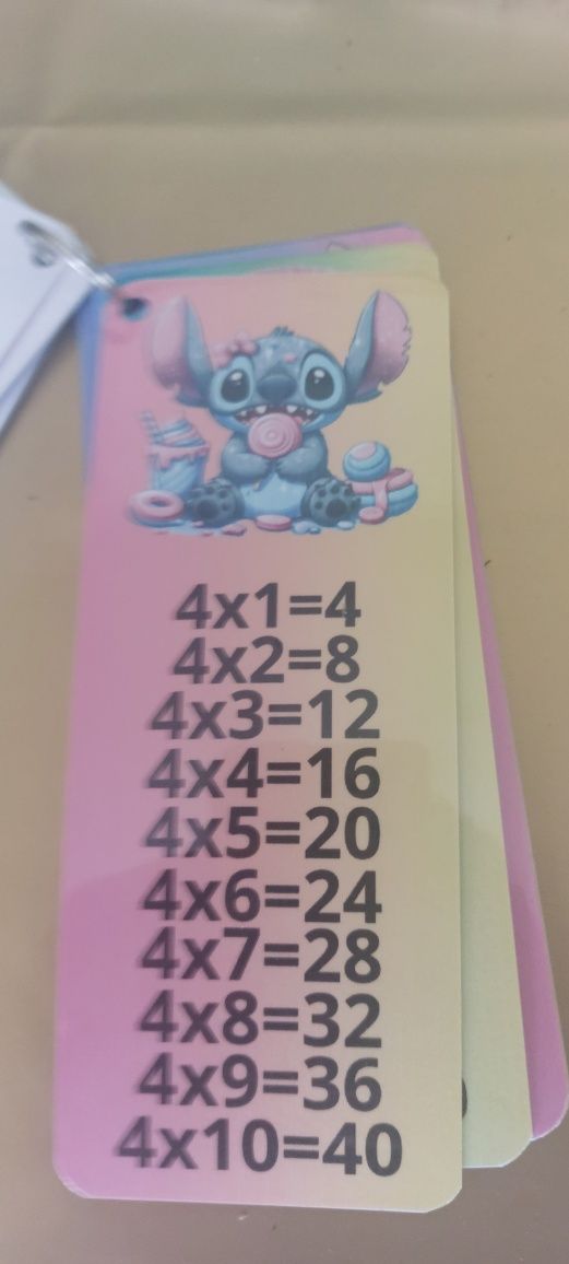 Tabuadas personalizadas personalizadas