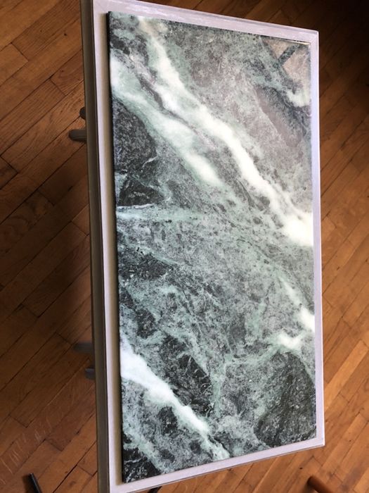 Stolik gazetnik marmur odrestaurowany chabby chick lata 70 te