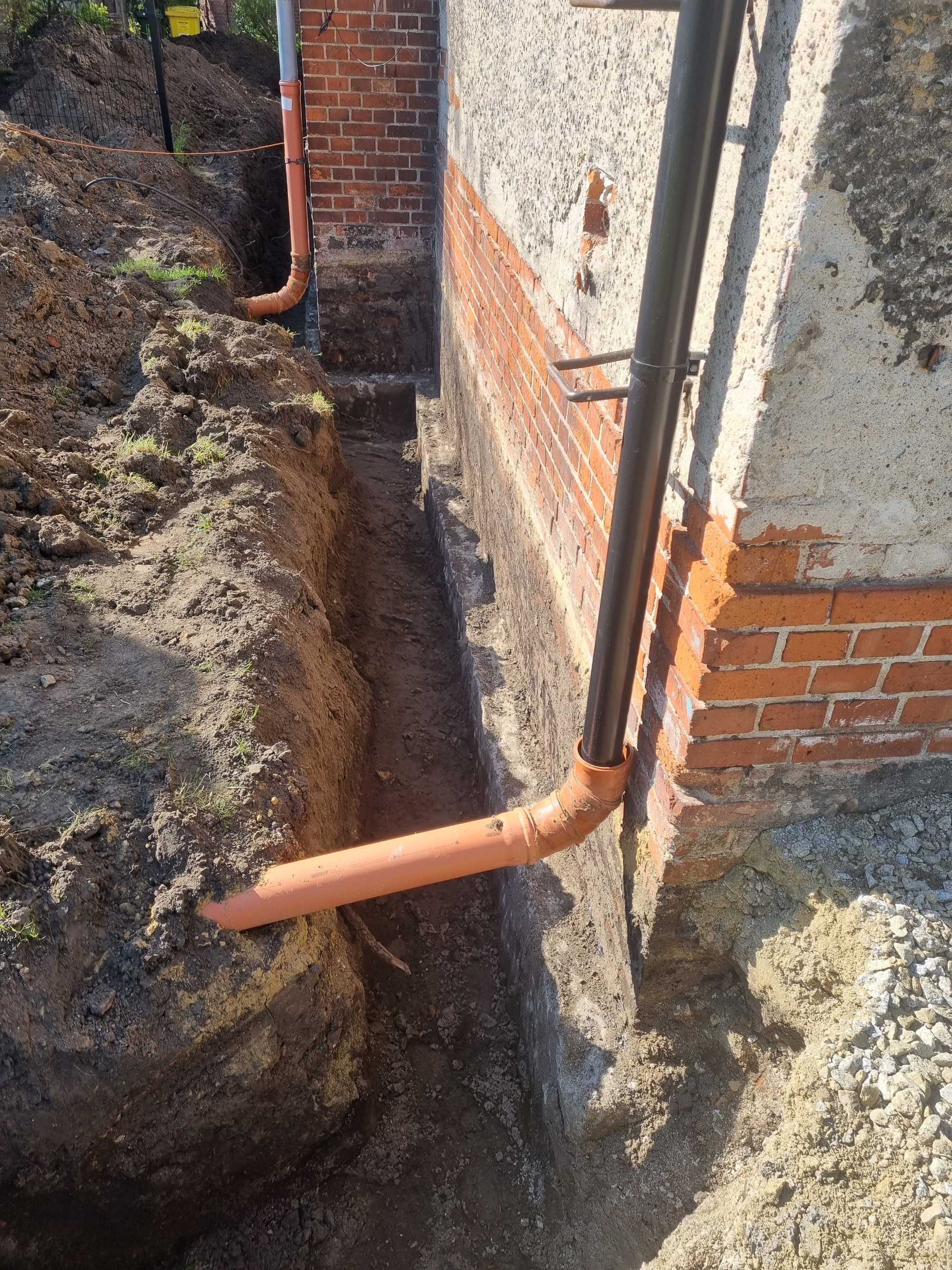 minikoparka wykopy fundamenty drenaże usługi