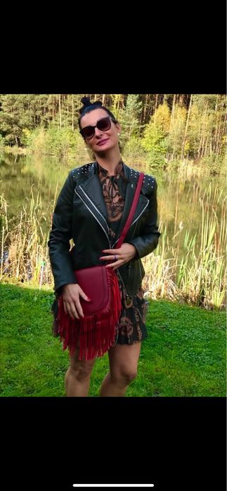 Damska ramoneska nowa eko skora