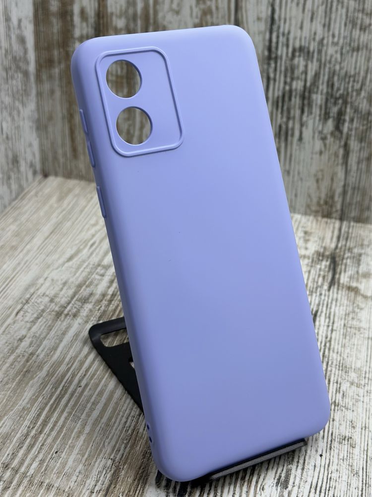 Чехол матовый Silicone Cover на Motorola E13. Микрофибра