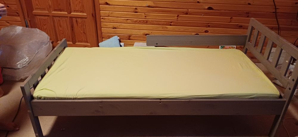 Łóżeczko dziecięce Szare Ikea 78x165 cm