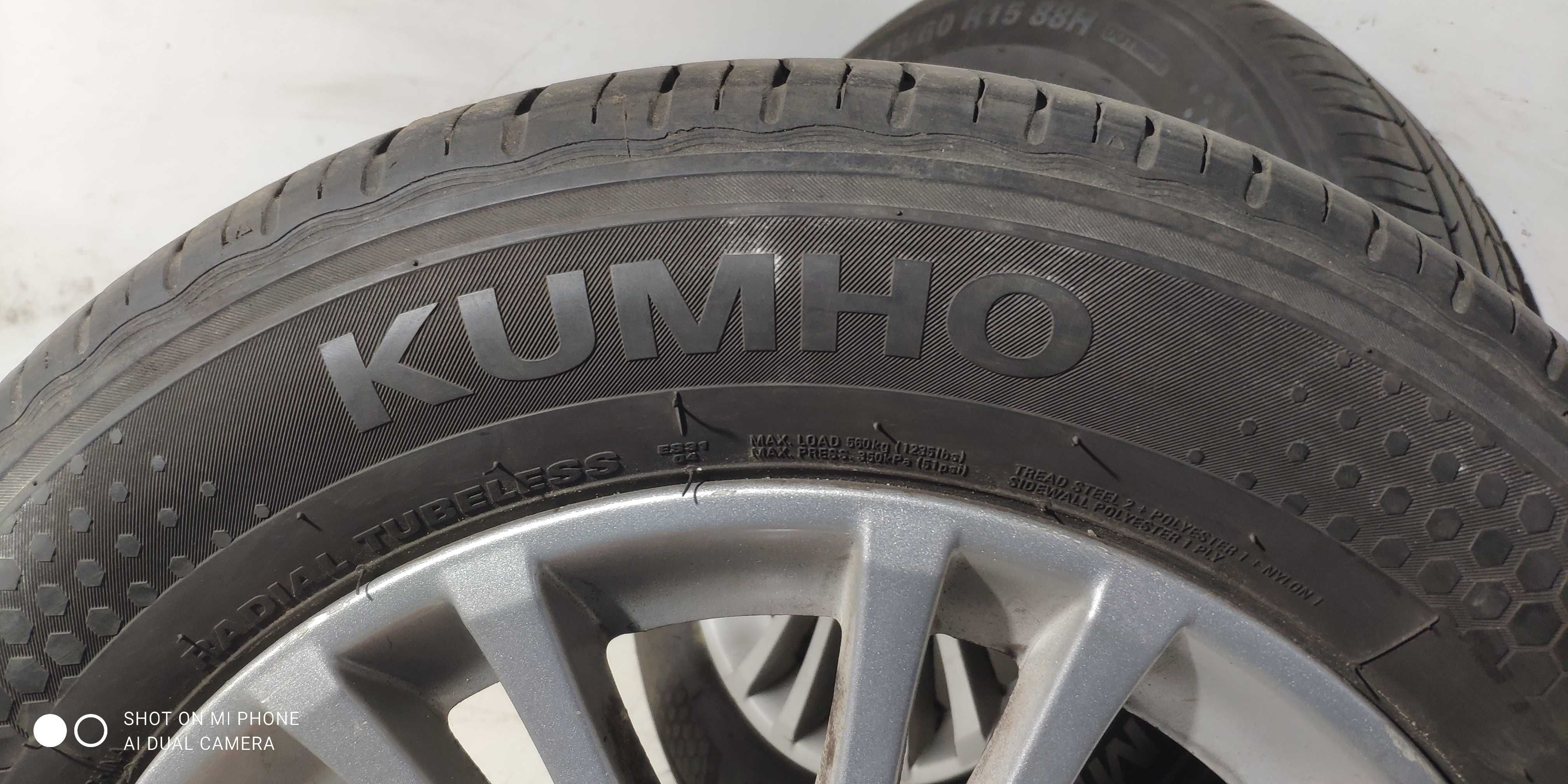 Koła 195/60R15 KUMHO 4x114,3 VOLVO S40 V40 alusy 15 komplet lato 4szt