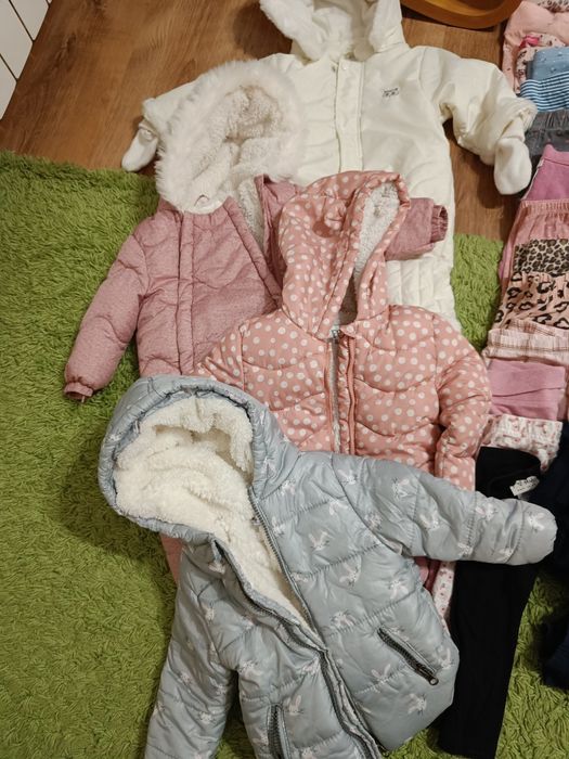 Zestaw ponad 100 szt paka ubrań dziewczynka 6-12 m