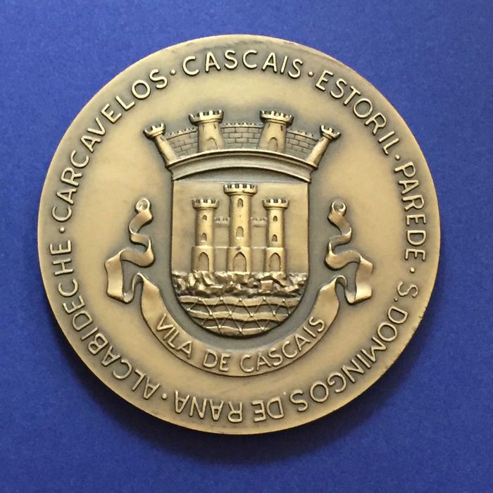 medalha PSD Concelhia de CASCAIS 1980 - 80mm