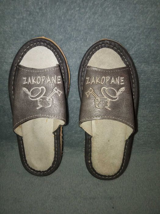 Kapcie dziecięce zakopane r.28 szare