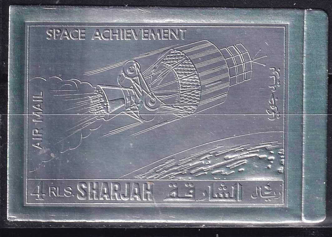 znaczki pocztowe - Sharjah 1972 cena 7,70 zł kat.12€ - kosmos