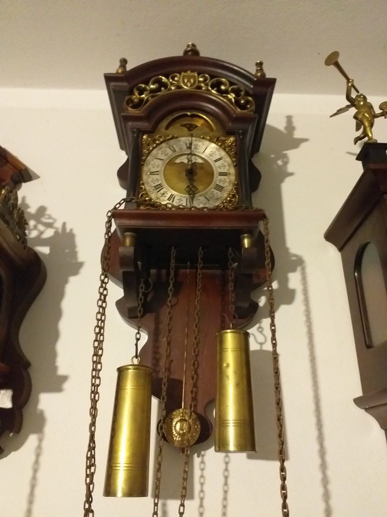 Zegar holenderski z fazami ksiezyca
