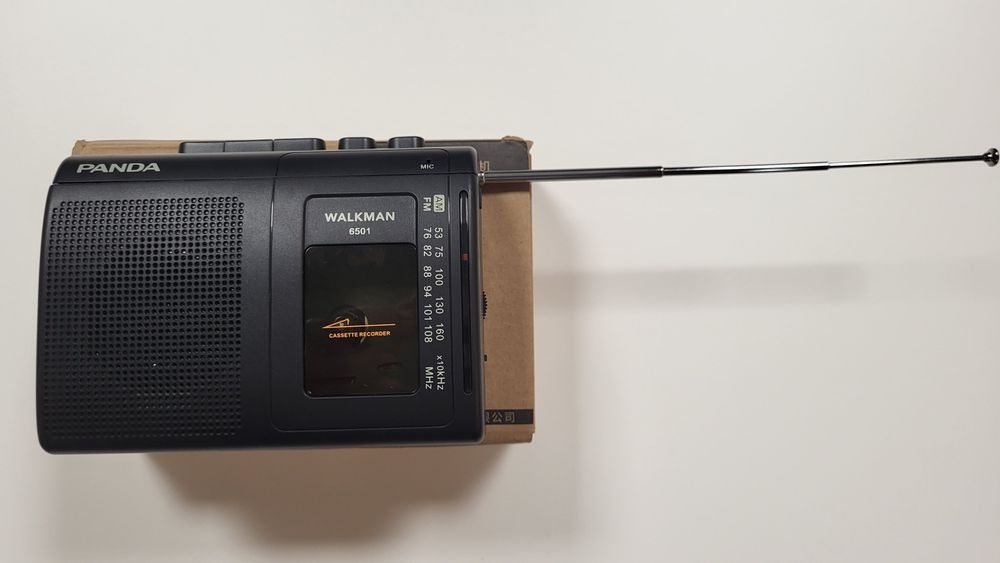 Walkman RÁDIO Gravador Com  Coluna Integrada Novo