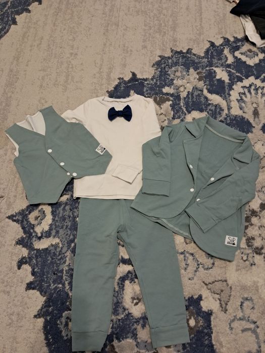 Komplet garnitur chłopiec 92