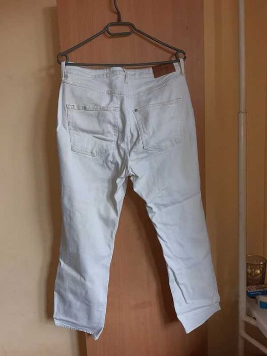 White vintage slim high waist & denim jeans h&m