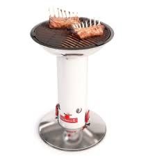 Grill węglowy LARGO WHITE z żeliwnym rusztem