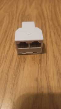 Adapter rozdzielacza Ethernet, 1 gniazdo na 2