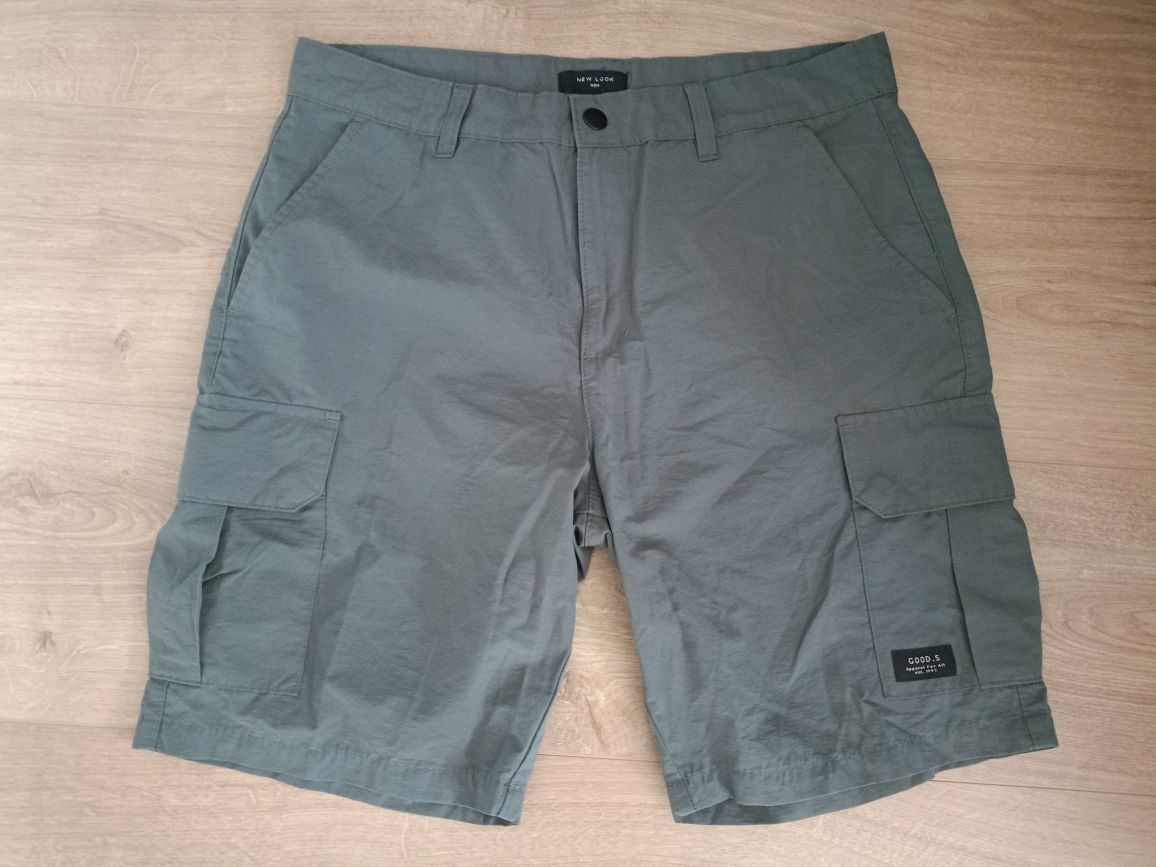 Krótkie spodenki męskie bojówki New Look MEN 42 stan bdb
