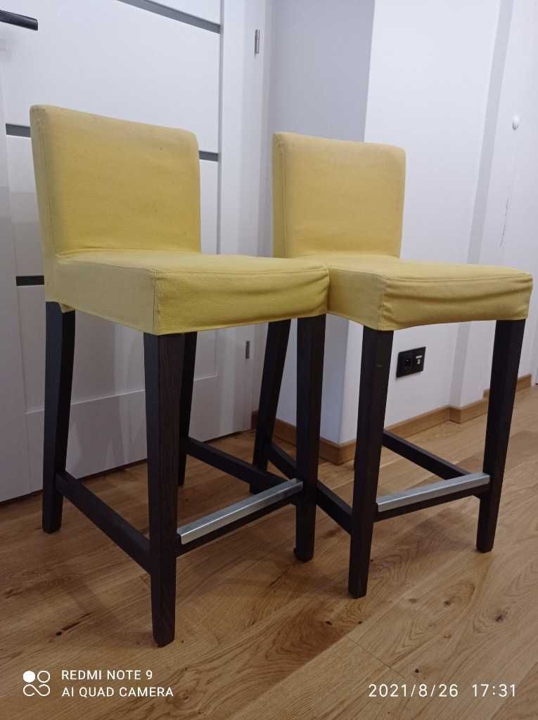 Krzesło barowe (hoker) IKEA HENRIKSDAL z pokrowcem