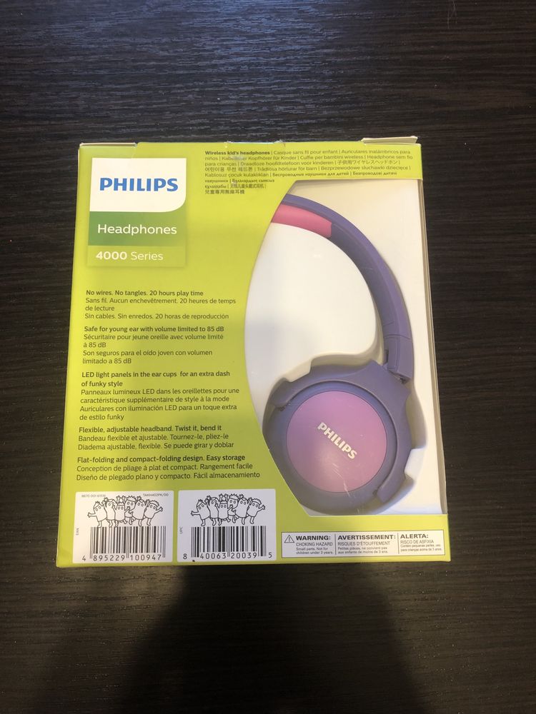 Słuchawki bezprzewodowe  Philips. Bluetooth. Nowe