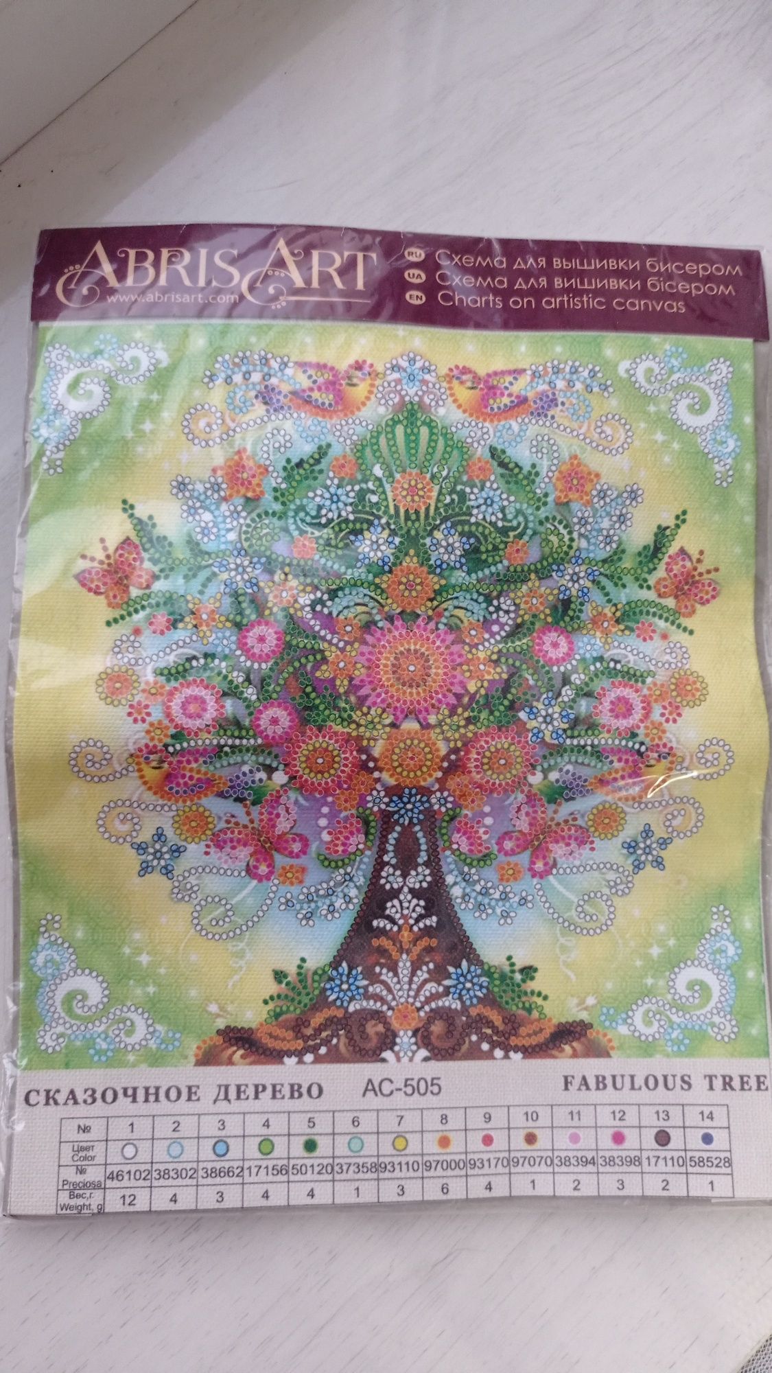 Схема для вишивки бісером
