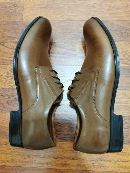 Eleganckie Wizytowe Skórzane Półbuty Męskie M 100 Czarne Tęgie