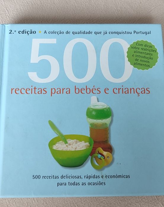 Livro 500 receitas para bebés e crianças