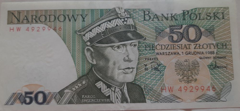 Banknot 50 zł 1988