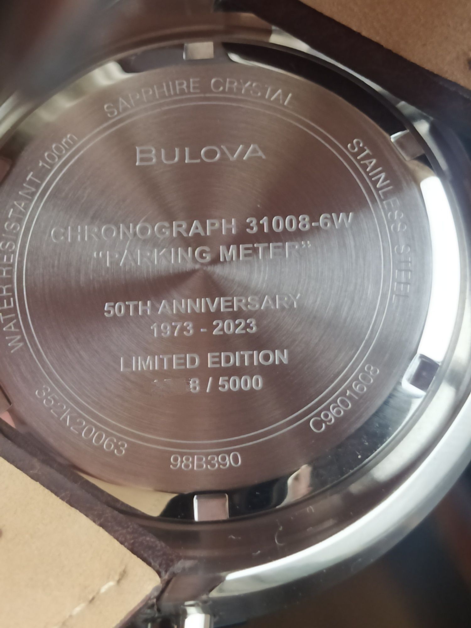 *NOVO* Bulova Chrono 98B390 Parking Meter edição limitada (Bullhead)