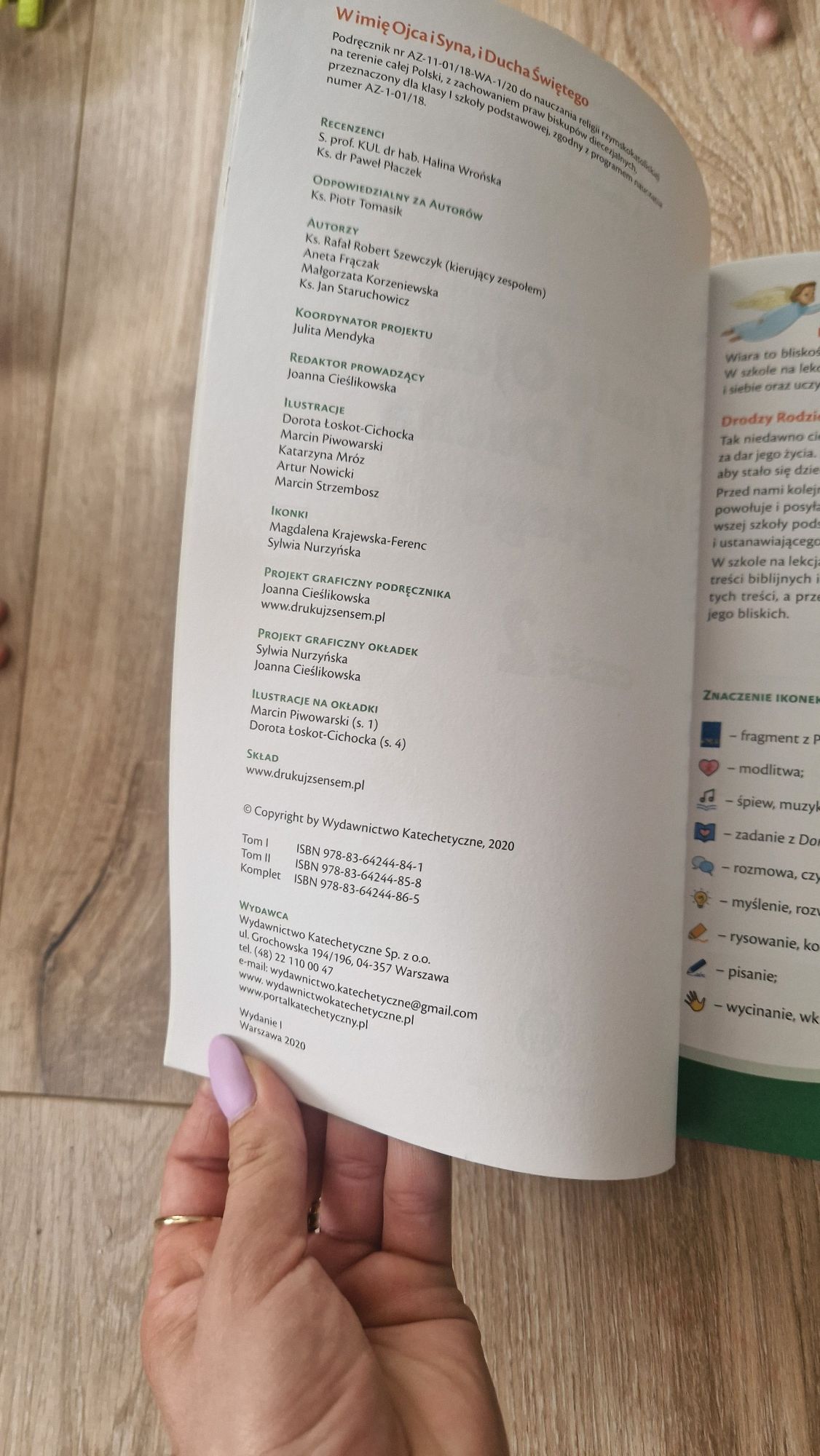 Książka do religii klasa 1, W imię ojca i syna i ducha świętego 2