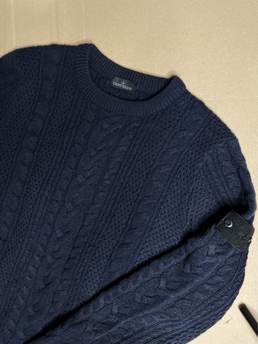 Вязаный свитер Stone Island оригинал размер XL - L винтаж