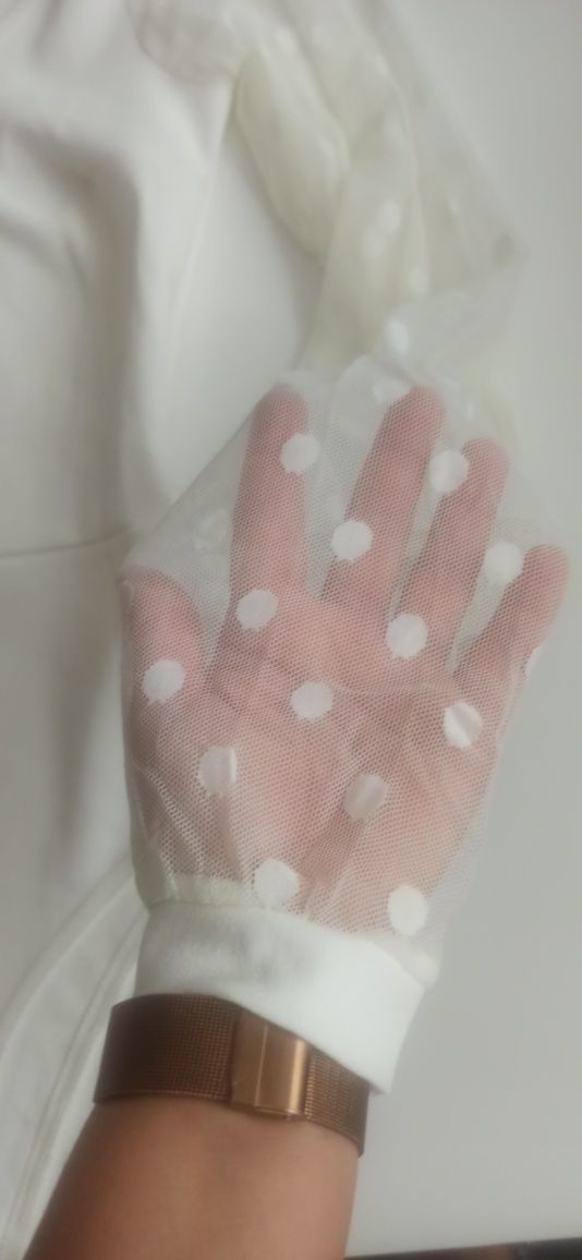 Body Boohoo tiulowe rękawy rozmiar 38