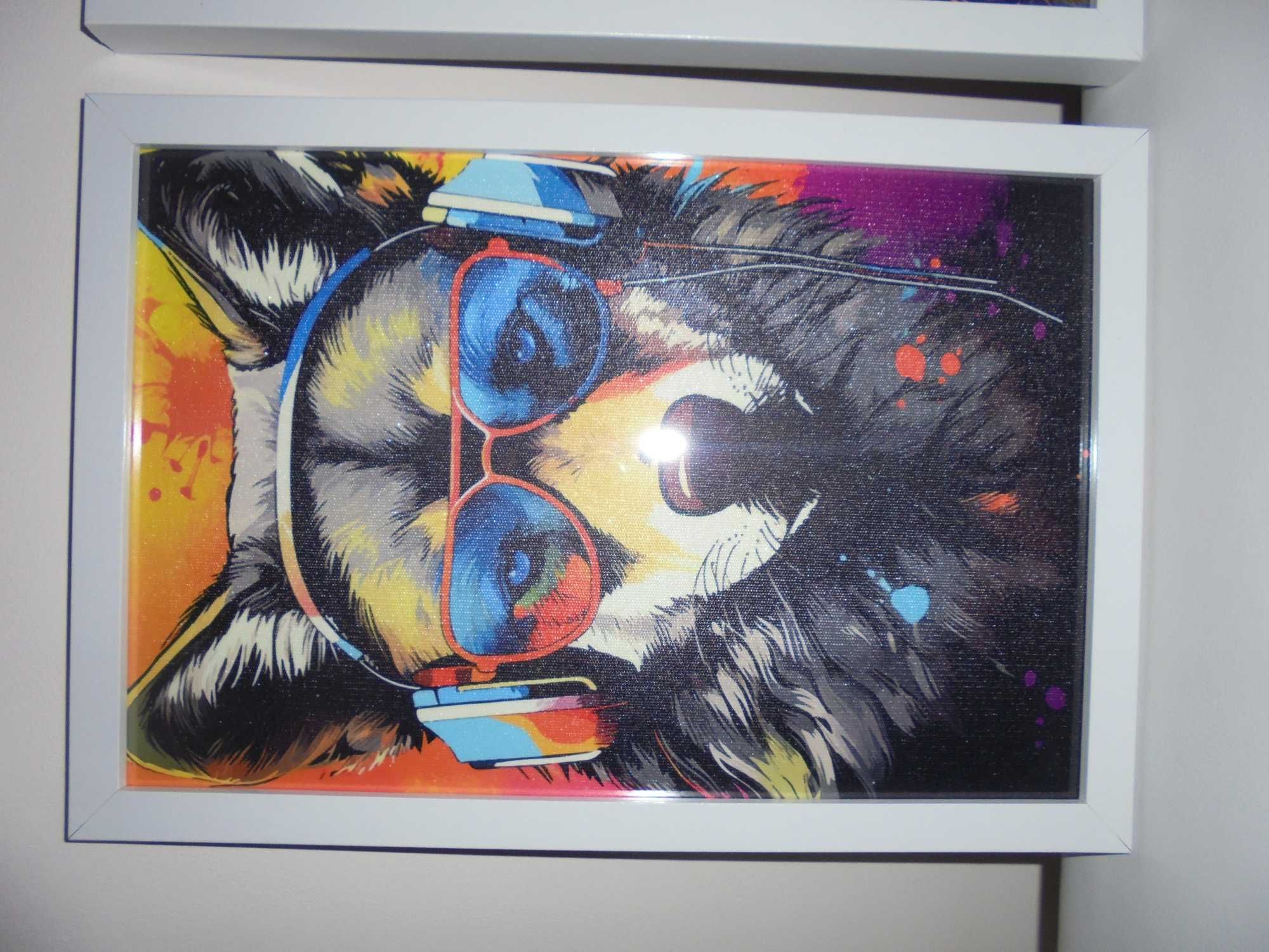 3 Obrazy w ramie plakaty grafika na płótnie 32x22