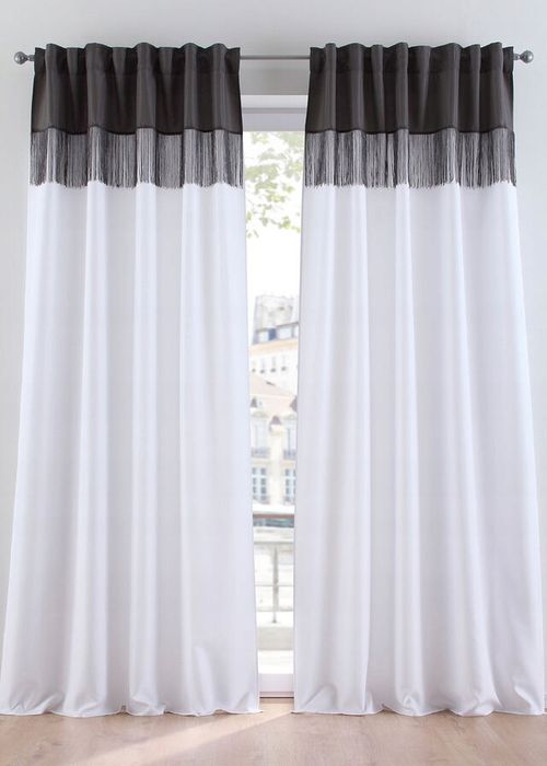 B.P.C. zasłona z frędzlami 175/130 cm 1 szt.