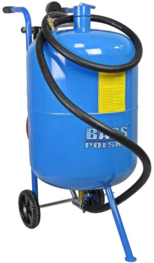 BASS POLSKA Piaskarka Syfonowa Mobilna 80l + Maska + Dysze BP4256