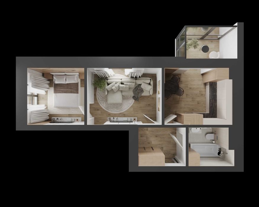 2 кімнатна квартира ЖК ГАРМОНІЯ / єВідновлення!