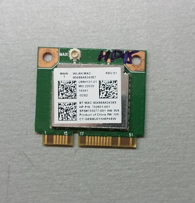 Wi-Fi + BT модуль для HP 15P ! Realtek RTL8723BE 752601-01