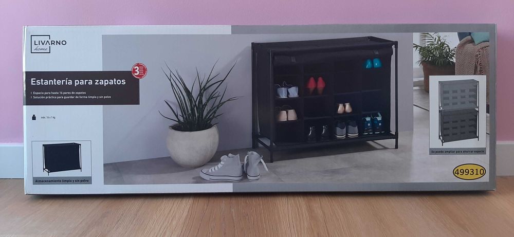 NOVA Sapateira Têxtil, Respirável Fechada p 16 pares