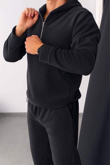 Мужской флисовый костюм 2-ка худи/кофта и штаны зимний флис Турецкий