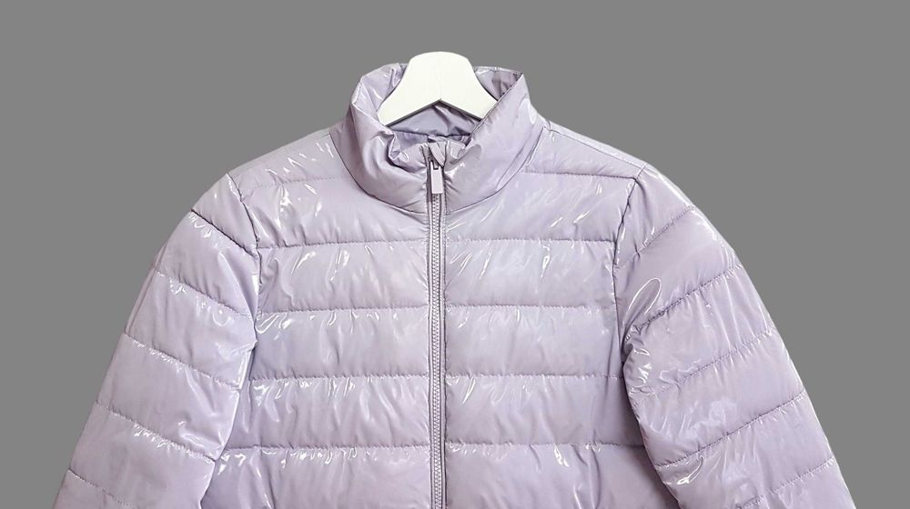 Kurtka zimowa liliowa puchowa pikowana Reserved 158cm