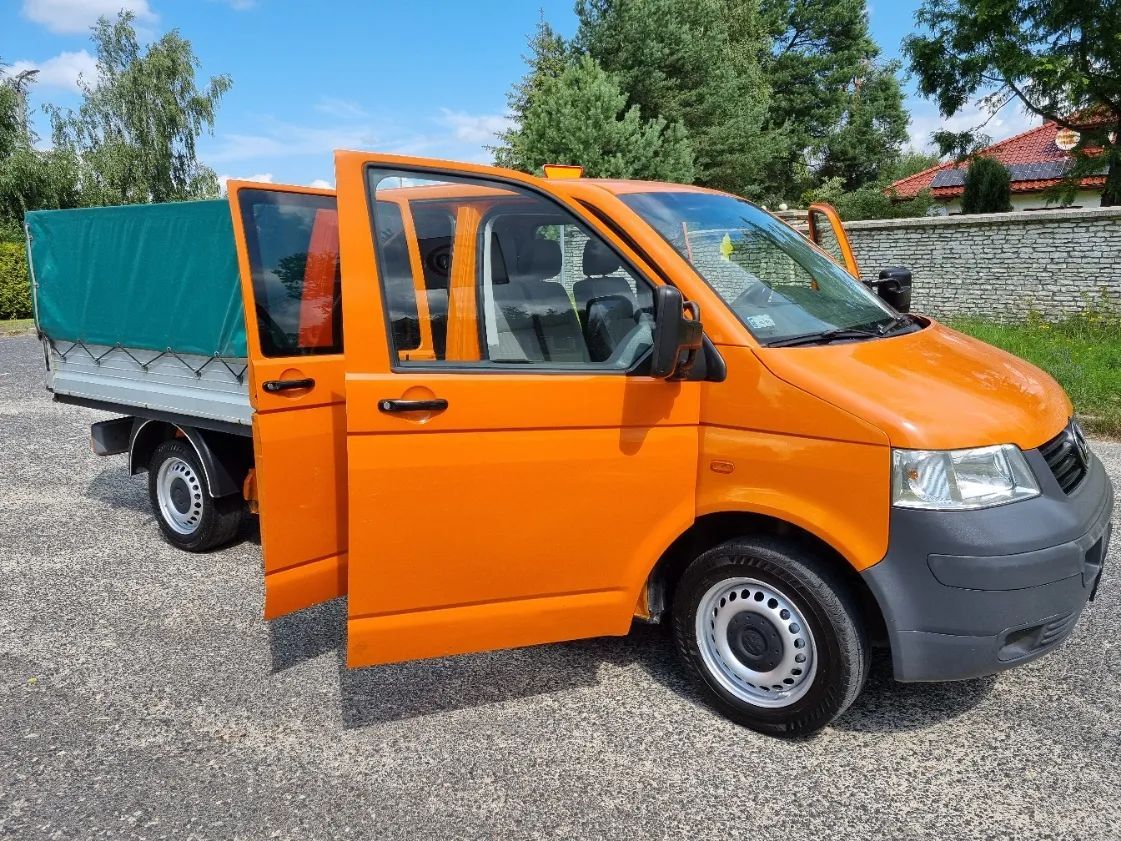 Volkswagen T5  Transporter T5 Doka Plandeka skrzyniowy 6 osobowy